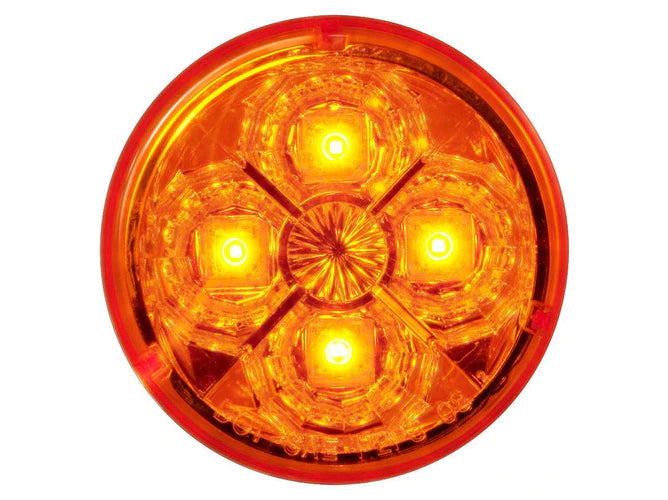 Luz 4 Led Redonda 2.5" Estrella 12v