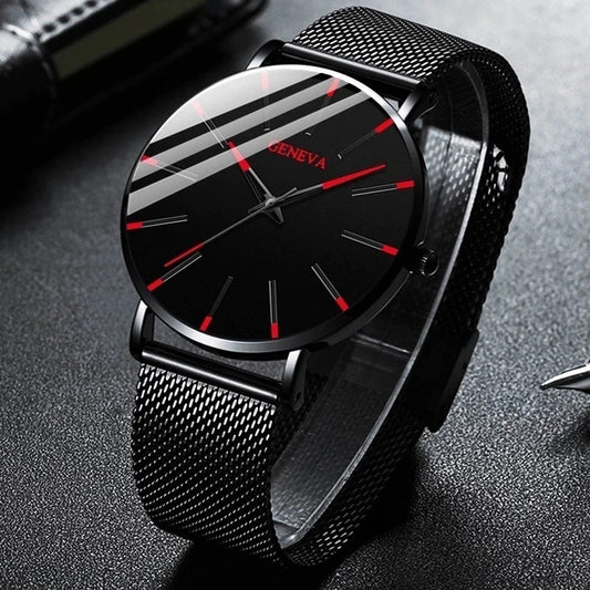 Reloj ultradelgado minimalista para hombre