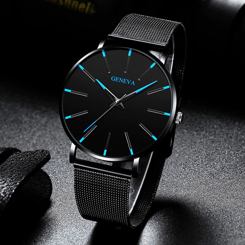 Reloj ultradelgado minimalista para hombre